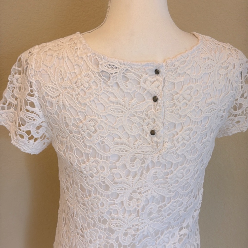 Lucky Brand White Embroidered Dress - Picture 3 of 11